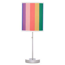Retro Rainbow Table Lamp Home Gifts Ideas Decor Special Unique Custom Individual Customized Individualized Retro Table Lamps Diy Table Lamp Diy Lamp