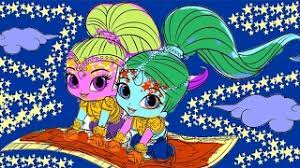 It is better if you get them coloring pencils instead of any other tools. Nick Jr Shimmer Shine Coloring Book Learn Colors Coloring Pages Youtube