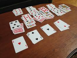 Start placing the cards in eight piles. Playing Solitaire With Your Business