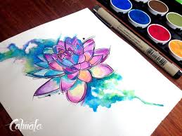 The look of flowers in translucent in nature and petals of flowers can be painted smoothly using watercolor. Loto Mandala Watercolor Tattoo Designs Google Search Watercolor Lotus Tattoo Tattoos Watercolor Tattoo