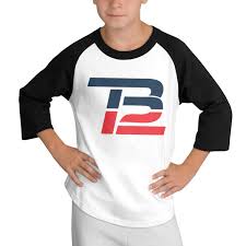Amazon Com Teens Baseball Jersey Russell Wilson Logo 3 4