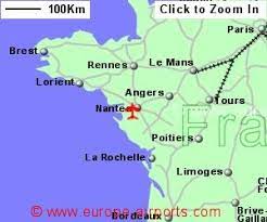 It allow change of map scale; Nantes Atlantique Airport France Nte Guide Flights