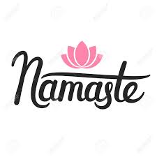 'namaste' is straightforwardly, etymologically and semantically, a direct salutation to 'you'. Pinsel Kalligraphiebeschriftung Namaste Indischer Gruss Hand Gezeichnetes Zitat Mit Einfacher Lotosblumenikone Typograpy Design Vektor Illustration Lizenzfrei Nutzbare Vektorgrafiken Clip Arts Illustrationen Image 89330832