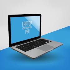 Floating Laptop Mock Up Premium Psd In 2020 Mocking Laptop Psd