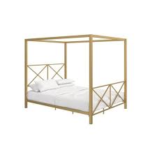 Available in black and gold in multiple sizes. Queen Riley Canopy Bed Gold Room Joy Target