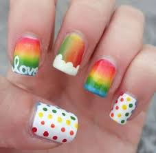 Awesome rainbow nail art ideas for girls. 9 Gorgeous Rainbow Nail Art Designs You Can Do Yourself Photos Cafemom Com
