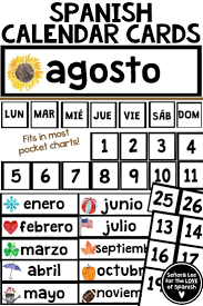 Spanish Calendar Printable Spanish Months Of The Year In 2020 Teaching Spanish Elementary Spanish Middle School Spanish Lessons