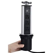 The kitchen island is the center of your kitchen. Hidden Power Pulling Pop Up Desktop Kitchen Countertop Island Power Outlets Grommet Surgetek Power Strip Surge Protector With 3 Socket Dual Usb Chargers Buy Online In Saint Lucia At Saintlucia Desertcart Com Productid 44679507