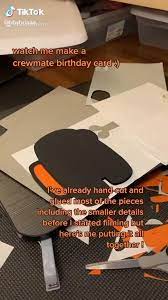 Among Us Birthday Card Video Fun Diy Crafts Easy Diy Art Paper Crafts Diy Tutorials