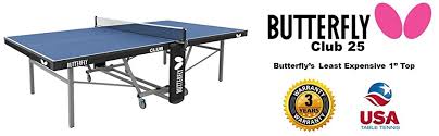 With a 3/4 size, 12mm playing surface, it is ideal for playing areas with limited space. Amazon Com Butterfly Table Tennis Table 1 Top Ping Pong Table Ping Pong Net Included Usatt Approved Foldable Table Playback Mode Game Table For Single Player Use High Durability Frame And
