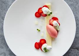 This is a page on 'ideas of recipes' also 'inspiration of ingredients', to then make the fine dining dessert dish. Gourmet Strawberry Shortcake Dessert By Trinette Reed