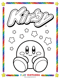 You can print or color them online at getdrawings.com for absolutely free. Play Nintendo Releases Free Kirby Coloring Book Pages Gonintendo