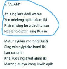 Contoh geguritan tema budi pekerti bahasa jawa temukan contoh. Puisi Bahasa Jawa Tentang Lingkungan Sekolah Detik Q