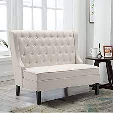 Modern settee bench banquette loveseat sofa button tufted dining bench fabric settee, living room dining room entryway bench tongli. Buy Andeworld Tufted Loveaseat Settee Sofa Bench For Dining Room Beige 1 Online In Poland B07ftkw6j1