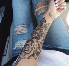 Shaded mountains over oceans inner arm tattoo amazing. Women S Lower Arm Sleeve Tattoos Novocom Top