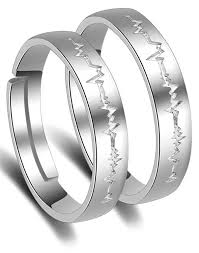 Karatcart Platinum Plated Elegant Couple Adjustable Band Ring For Men Women Mens Ring Designs Black Diamond Wedding Rings Designer Engagement Rings