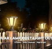 Lovus Solar Lamp Post Light with Pier Base, 2-Color 3000K ...