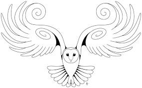 Swirly Owl Owls Drawing Owl Drawing Simple Owl Coloring Pages