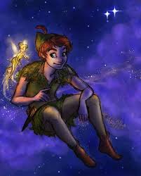 Peter Pan And Tinker Bell Peter Pan Disney Disney Fan Art Peter Pan