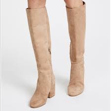 Sam Edelman Shoes Sam Edelman Thora Tan Suede Tall Side Zip Boot Poshmark