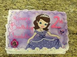 1st Cartoon Character Birthday Cake Images Princess Sofia 1 4 Sheet Cake Little Girl Birthday Cakes Birthday Cake Girls Character Cakes