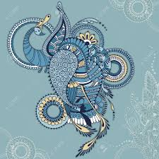 16 530 просмотров 16 тыс. Peacock On The Background With Floral Indian Ornaments Phoenix Royalty Free Cliparts Vectors And Stock Illustration Image 59988427