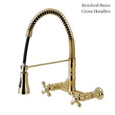 See more ideas about brass kitchen faucet, kitchen cabinetry, kitchen faucet. Kingston Brass Wall Mount Kitchen Faucet 2 Artisan Crafted Home