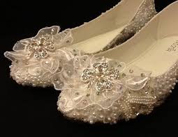 Plus Size Wedding Shoes Bridal Ballet Flats Rhinestones Pearls Etsy Bridal Ballet Flats Wedding Shoes Wedding Shoes Heels