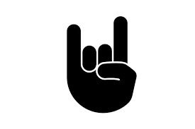 Black And White Peace Sign Hand Emoji Rock On Gesture Color Icon In 2020 Glyph Icon Hand Emoji Glyphs