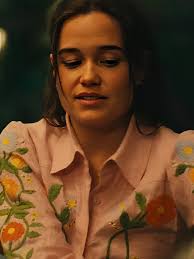 The White Lotus S3 Sarah Hook Pink Embroidery Shirt