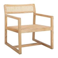 Safavieh Lula Coastal Natural Accent Chair Lowes Com Accent Chairs Chair Caned Armchair
