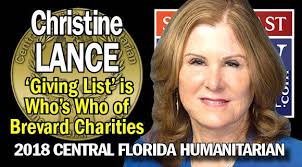 CENTRAL FLORIDA HUMANITARIAN: Christine Lance