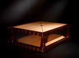 A decorative book for coffee tables, bookshelves and end tables: Art Deco Coffee Table Soher Wooden Square