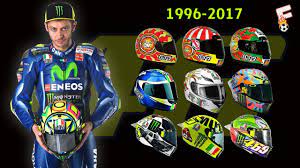 Agv sport designs and develops motorcycle apparel. Valentino Rossi Helmets Design 1996 2017 Youtube
