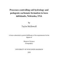 Chemical weathering turns hard minerals into soft ones. Processes Controlling Soil Hydrology And Pedogenic Carbonate Formation In Loess Tablelands Nebraska Usa