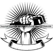 Barber Hairstylist Clipart Svg