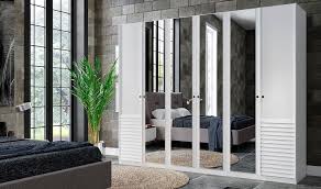 Vanessa 6 Kapili Dort Aynali Gardrop Yatak Odasi Mobilya Furniture