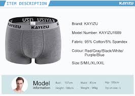 Kayizu Panties Men 6pcs Lot Cotton Boxers Underpants For Men Underwear Breathable Boxer Shorts Men Boxer Sexy Mens Underwear Lot