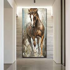 modern vertical canvas horse painting cuadros paintings wall art home decor canvas posters prints pictures art no frame wish horse canvas painting large horse canvas horse painting