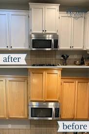 Diy Painted Kitchen Cabinet Makeover Learn How To Paint White With In 2020 Diy Kitchen Cabinets Painting Chalk Paint Kitchen Cabinets Painting Kitchen Cabinets White