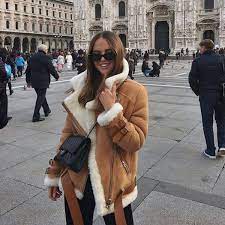 Faux Fur Lined Leather Shearling Moto Jacket Jacket Outfit Women Fur Jacket Outfit Winter Jacket Outfits
