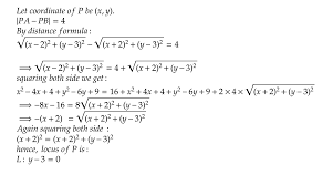 Solve quadratic equations using quadratic formula. If A 2 3 B 2 3 And P Moves Such That Pa Pb 4 Then Find The Locus Of P