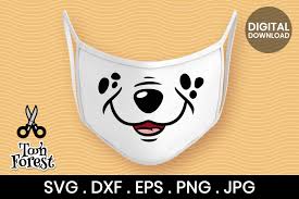 Hand drawn animal puppy cute puppy simple phrase svg. Dog Nose Cut File For Face Mask Graphic By Toon Forest Creative Fabrica