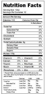 Bud Light Lime Nutrition Facts Sugar Runners High Nutrition