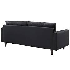 Preview of upholstery process using leather, this video recorded in cv. Modway Eei 1311 Blk Empress Mid Century Modern Upholstered Leather Sofa And Armchair Set Black Living Room Furniture Home Kitchen Fcteutonia05 De