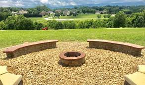Is it a metal ring with an open bottom that will sit on the concrete? Stamped Concrete Fire Pit With Seating Concrete Craft