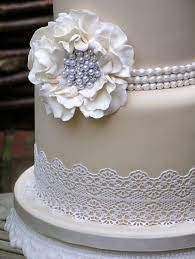 Sugar Lace Wedding Cake Lace Wedding Cake Wedding Cake Pearls Cake