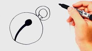 How To Draw A Jingle Bell Step By Step Jingle Bell Drawing Lesson Complete the ribbon by drawing the other side of the decorative ribbon. step jingle bell drawing lesson