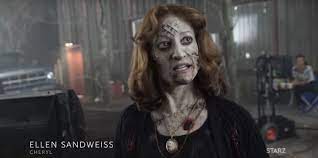Your browser does not support the video tag. Ash Vs Evil Dead Behind The Scenes Look At Ellen Sandweiss As Cheryl