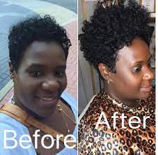 10 Full Coverage Tapered Crochet Styles From Vanitybydanit You Have To See Gallery Curly Crochet Hair Styles Short Natural Hair Styles Short Crochet Braids